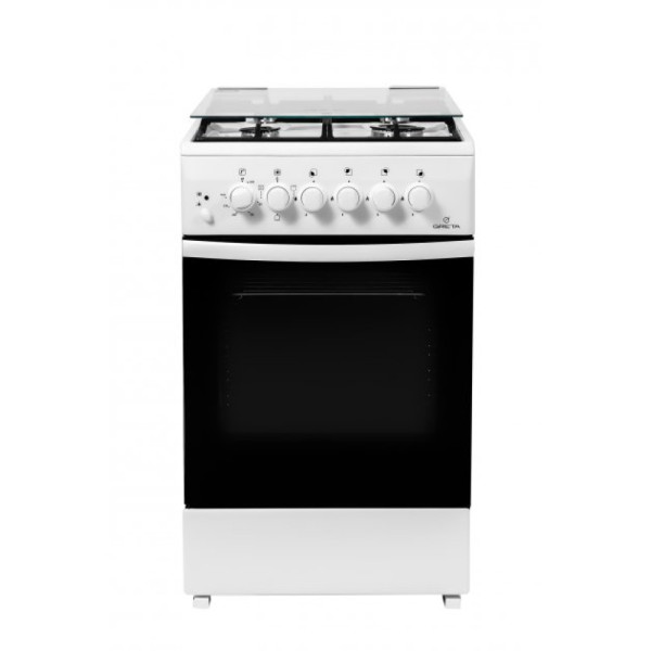 Плита комбінована Greta 1470-ГЭ-19A білий GD 5704 MM 13 W (21053)