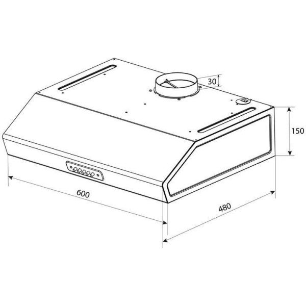 Витяжка Pyramida WHK 60 WH