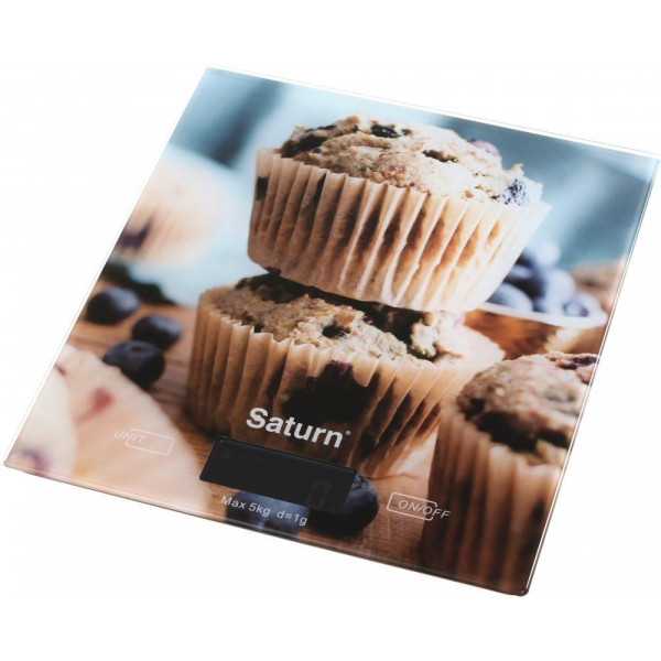 Ваги кухонні Saturn ST-KS7831 Blue/print