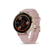Смарт-годинник Garmin Venu 3S Soft Gold S. Steel Bezel w. Dust Rose Case and S. Band (010-02785-03/53)