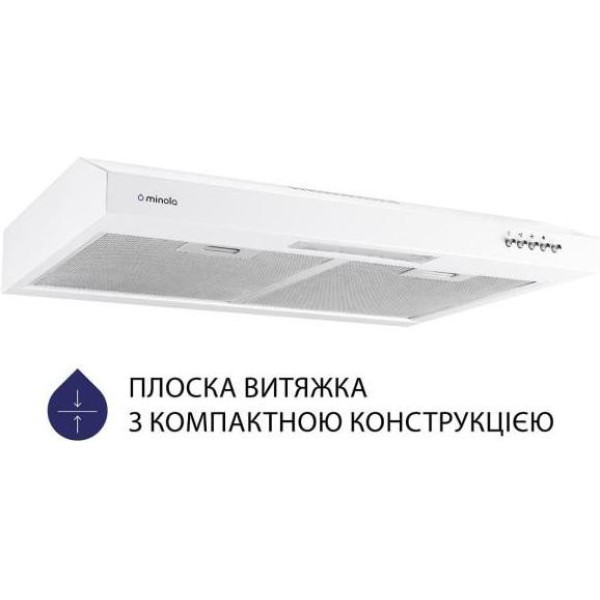 Витяжка традиційна Minola HPL 612 WH