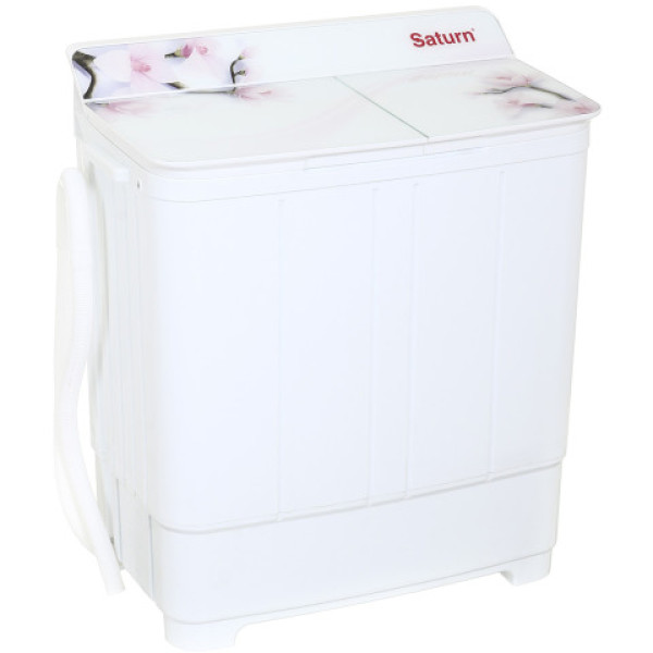 Пральна машина напівавтоматична Saturn ST-WM0619 White/pink