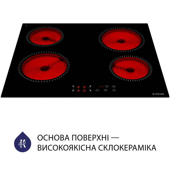 Варильна поверхня електрична Minola MVH 6031 KBL