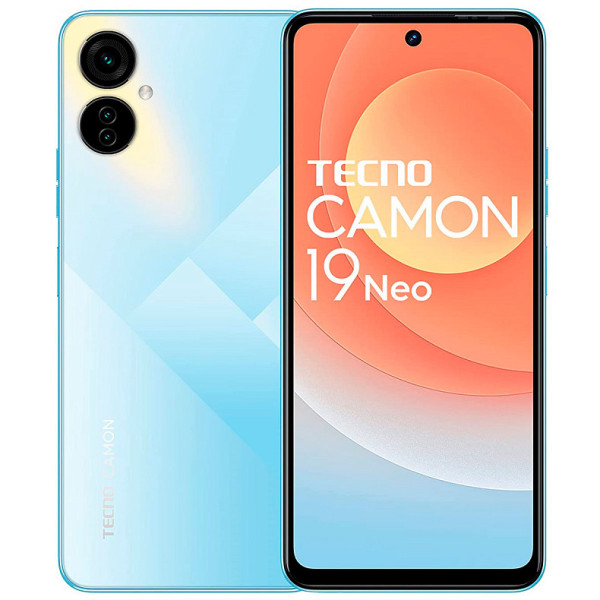 Смартфон Tecno Camon 19 Neo CH6i 6/128Gb NFC 2SIM Ice Mirror Blue (4895180783968)