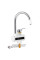 Проточний кран-водонагрівач кухонний для кухні Lidz Warm 058 LDWAR058WCR24985 White / Chrome