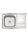 Кухонна мийка Lidz 5080-L 0,8 мм Satin (LIDZ5080LSAT8)