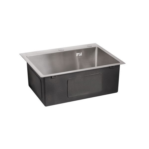 Мийка для кухні інтегрована Lidz Handmade H5045 (LDH5045BRU35383) Brushed Steel 3,0/1,0  мм