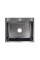 Мийка для кухні інтегрована Lidz Handmade H6050B (LDH6050BPVD43621) Brushed Black PVD 3,0/1,0 мм