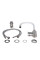 Змішувач для кухні Lidz Vida 015F3 з гнучким виливом (k35) LDVID015F3WHI43357 White / Nickel