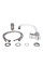 Змішувач для кухні Lidz Aria 015F3 з гнучким виливом (k35) LDARI015F3WHI43362 White / Nickel