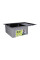 Мийка для кухні інтегрована Lidz Handmade H6350BR крило праворуч (LDH6350BRPVD45590) Brushed Black PVD 3,0/1,0 мм