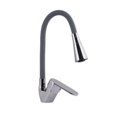 Змішувач для кухні Lidz Tani 008F3 з гнучким виливом (k40) LDTAN008F3GCR39507 Chrome/Grey