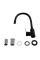 Змішувач для кухні Brinex Pure 015F3 з гнучким виливом   Black Matt BRIPUR015F3BLM