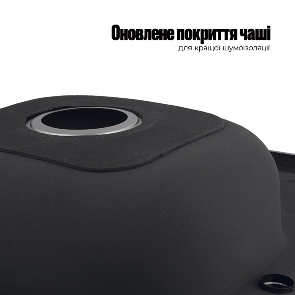 Кухонна мийка Lidz 6060-L 0,6 мм Satin (LIDZ6060SAT06)