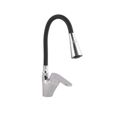 Змішувач для кухні Lidz Tani 007F3 з гнучким виливом (k40) LDTAN007F3BCR37649 Chrome/Black