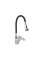 Змішувач для кухні Lidz Tani 007F3 з гнучким виливом (k40) LDTAN007F3BCR37649 Chrome/Black
