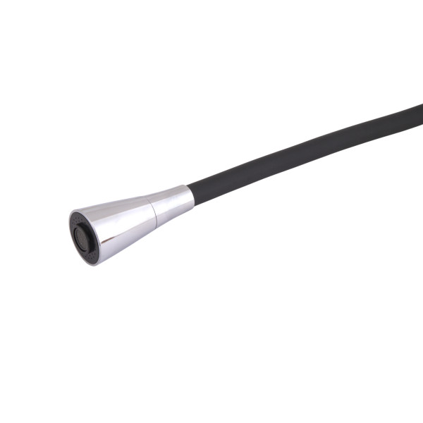 Змішувач для кухні Lidz Tani 007F3 з гнучким виливом (k40) LDTAN007F3BCR37649 Chrome/Black