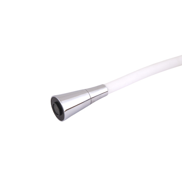 Змішувач для кухні Lidz Tani 007F3 з гнучким виливом (k40) LDTAN007F3WCR40423 Chrome/White
