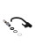 Змішувач для кухні Brinex Pure 015F U-образний  Black Matt BRIPUR015FBLM