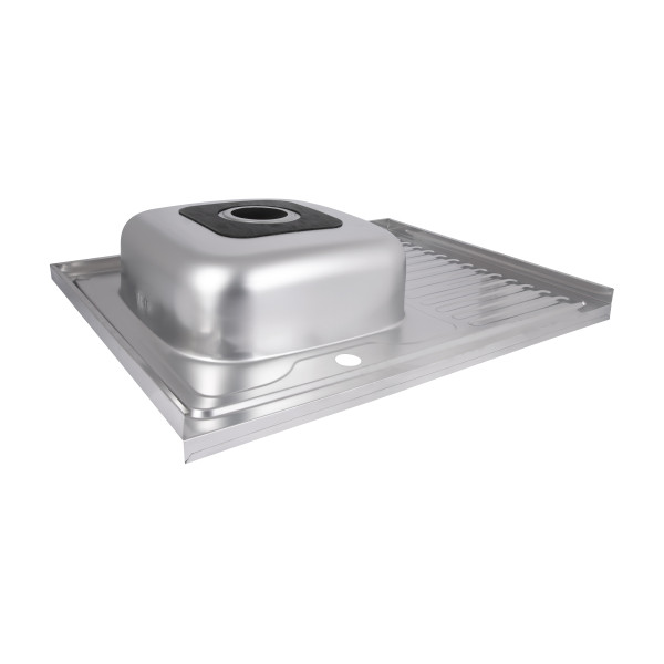 Кухонна мийка Brinex 6080-L 0,6 мм Satin (BRIN6080LSAT06)