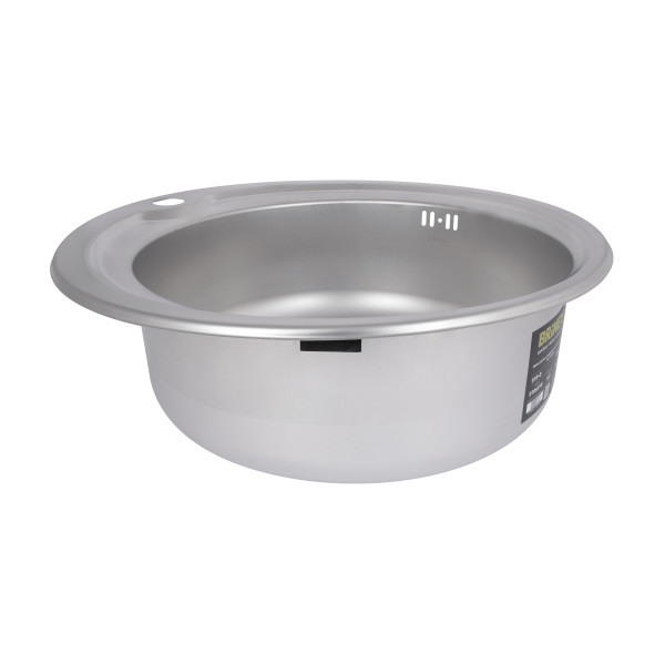 Кухонна мийка Brinex 510-D 0,8 мм Satin (BRIN510SAT08)