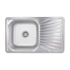 Кухонна мийка Brinex 7848 0,8 мм Satin (BRIN7848SAT08)