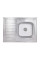 Кухонна мийка Brinex 6080-R 0,6 мм Satin (BRIN6080RSAT06)