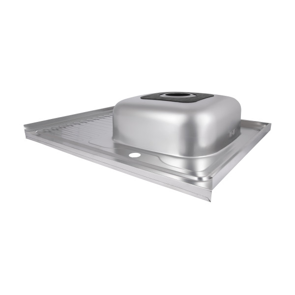 Кухонна мийка Brinex 6080-R 0,6 мм Satin (BRIN6080RSAT06)