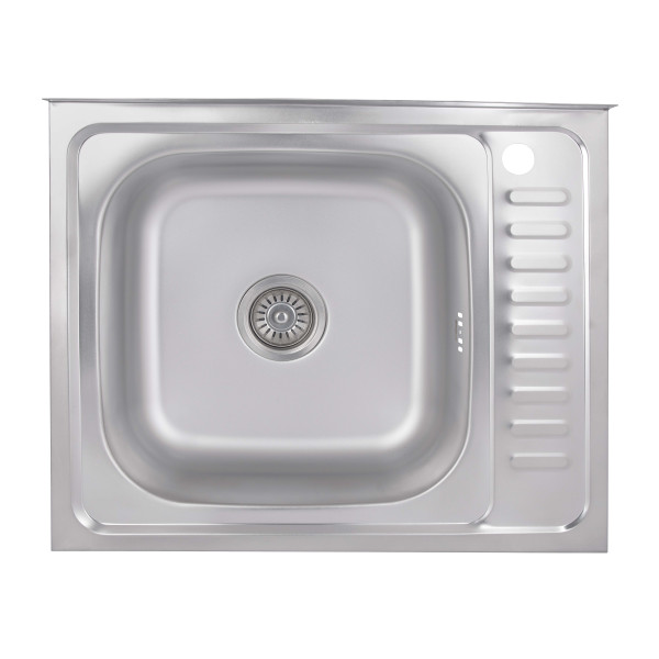 Кухонна мийка Brinex 6050-L 0,6 мм Satin (BRIN6050LSAT06)