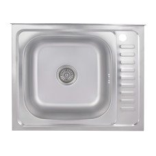 Кухонна мийка Brinex 6050-L 0,6 мм Satin (BRIN6050LSAT06)