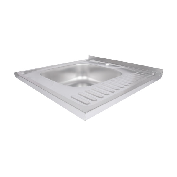 Кухонна мийка Brinex 6060-L 0,6 мм Satin (BRIN6060LSAT06)
