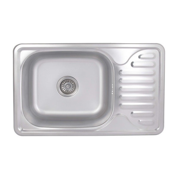 Кухонна мийка Brinex 6642 0,8 мм Satin (BRIN6642SAT08)