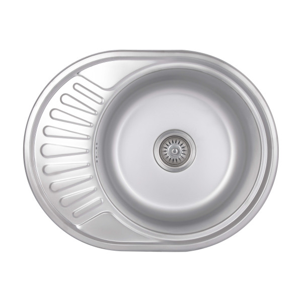 Кухонна мийка Brinex 5745 0,8 мм Satin (BRIN5745SAT08)