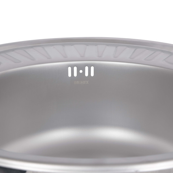 Кухонна мийка Brinex 5745 0,8 мм Satin (BRIN5745SAT08)