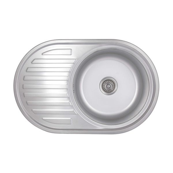 Кухонна мийка Brinex 7750 0,8 мм Satin (BRIN7750SAT08)