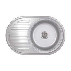 Кухонна мийка Brinex 7750 0,8 мм Satin (BRIN7750SAT08)
