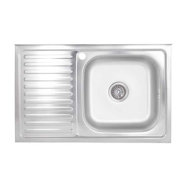 Кухонна мийка Brinex 5080-R 0,6 мм Satin (BRIN5080RSAT06)