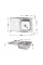 Кухонна мийка Brinex 5080-R 0,6 мм Satin (BRIN5080RSAT06)