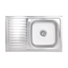 Кухонна мийка Brinex 5080-R 0,6 мм Satin (BRIN5080RSAT06)