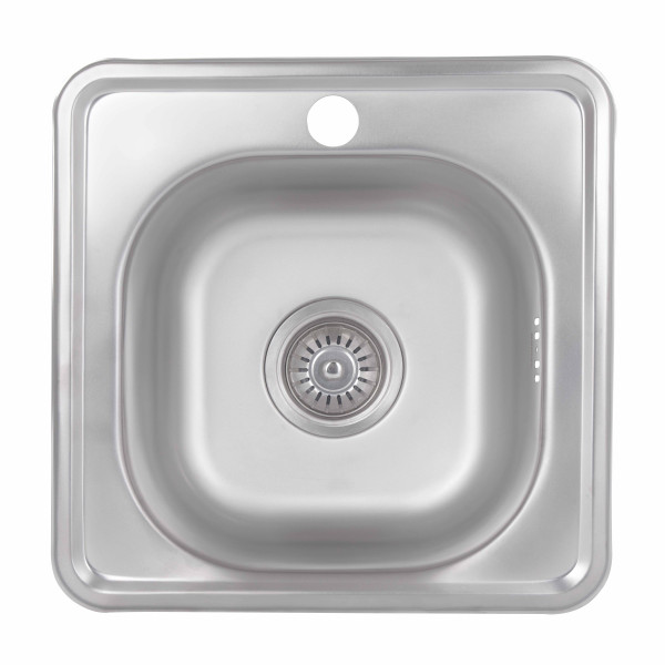 Кухонна мийка Brinex 3838 0,6 мм Satin (BRIN3835SAT06)