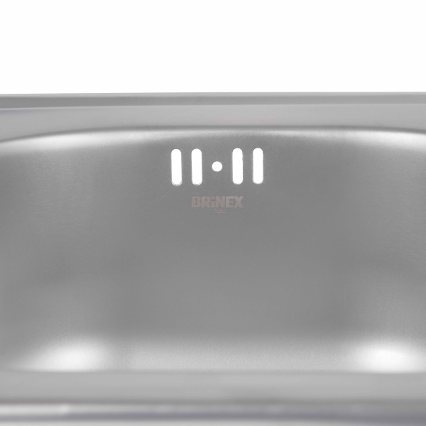 Кухонна мийка Brinex 3838 0,6 мм Satin (BRIN3835SAT06)