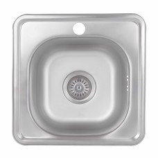 Кухонна мийка Brinex 3838 0,6 мм Satin (BRIN3835SAT06)