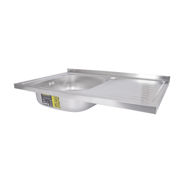 Кухонна мийка Brinex 5080-L 0,6 мм Satin (BRIN5080LSAT06)