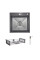 Комплект Lidz Handmade H5050HB Мийка для кухні інтегрована Decor Black PVD Honeycomb у комплекті з дозатором + Lidz LIDZK01B Корзина для кухонної мийки