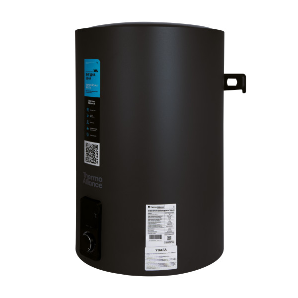 Водонагрівач електричний Thermo Alliance 100 л Black, вертикальний, сухий ТЕН 2,0 кВт D100V20J3(D)KВ