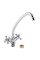 Змішувач для кухні Lidz Lamb 271F двохвентильний LDLAM271FCRM21889 Chrome