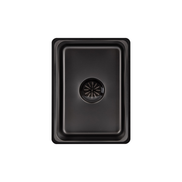 Мийка для кухні інтегрована Lidz Handmade H6845HB Decor Black PVD Honeycomb 3,0/1,0 мм LDH6845HDECBLM49445