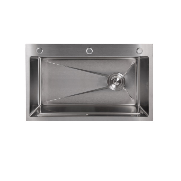 Мийка для кухні інтегрована Lidz Handmade H7545 Brushed Steel 3,0/1,0 мм LDH7545BRU49457