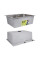 Акційний набір Lidz: мийка H6050H інтегрована Decor Honeycomb 2,5/0,5 мм LDH6050DEC48370 + Змішувач Aria для кухні з гнучким виливом (k35) Grey