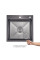 Акційний набір Lidz: мийка інтегрована Decor Black PVD Honeycomb 2,5/0,5 мм + Змішувач Aria для кухні з гнучким виливом (k35) Black